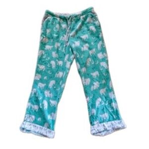 flannel polar bear sleep pants M